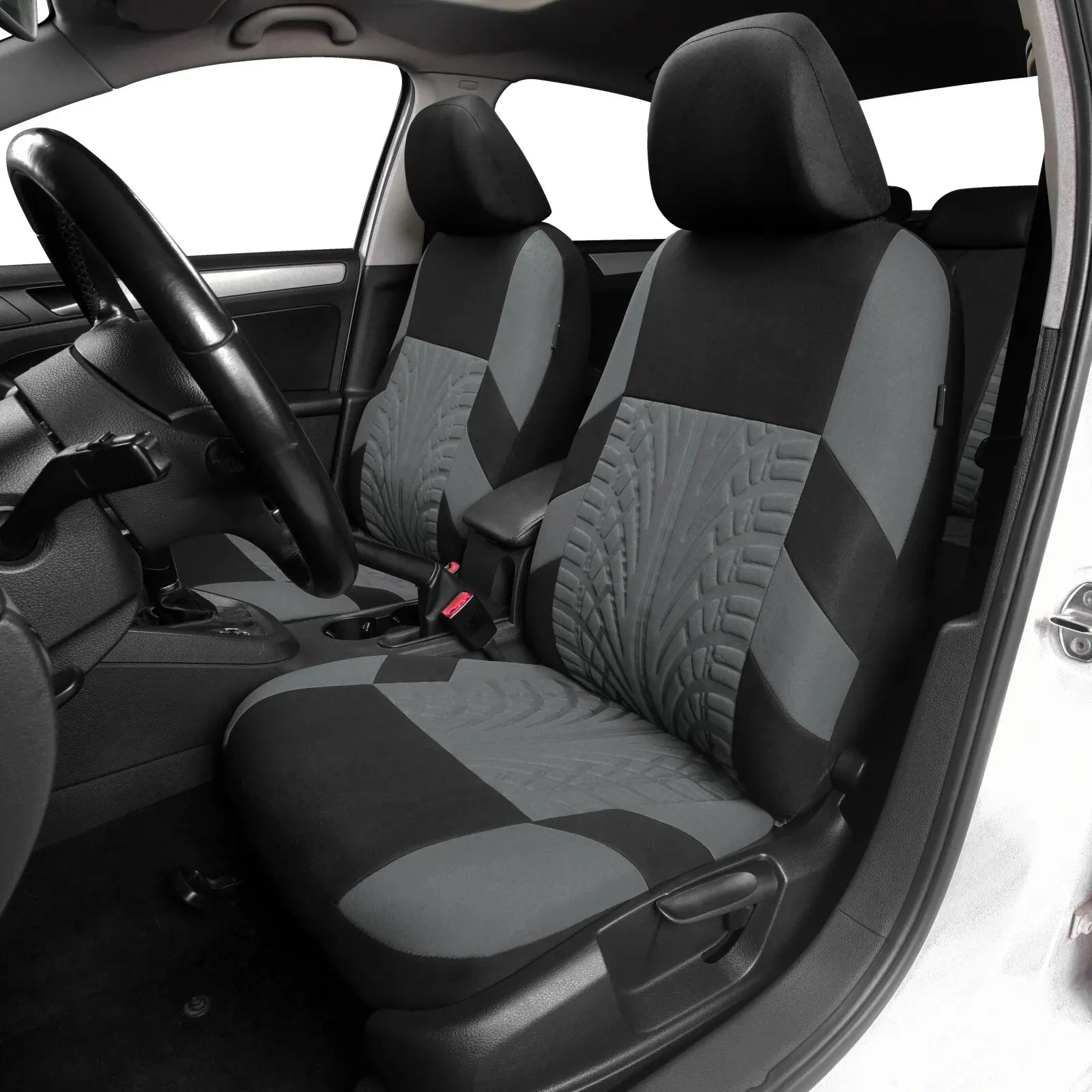 Car Seat Covers Full Set Front Split Rear Bench for Car Universal Cloth SUV Sedan Van Automotive Interior Covers