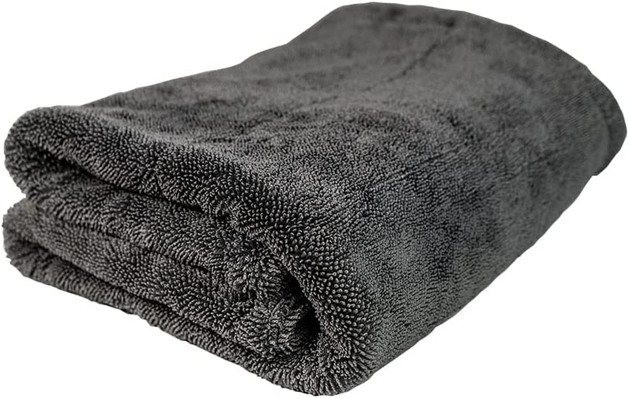 Exoforma Grande Serviette De Séchage – Grande Serviette De Séchage En Microfibre De Qualité Supérieure – 61 X 91,4 Cm 1200 G/M² À Poils Doubles Torsadés, Design Sans Bords Pour Éviter Les Rayures,